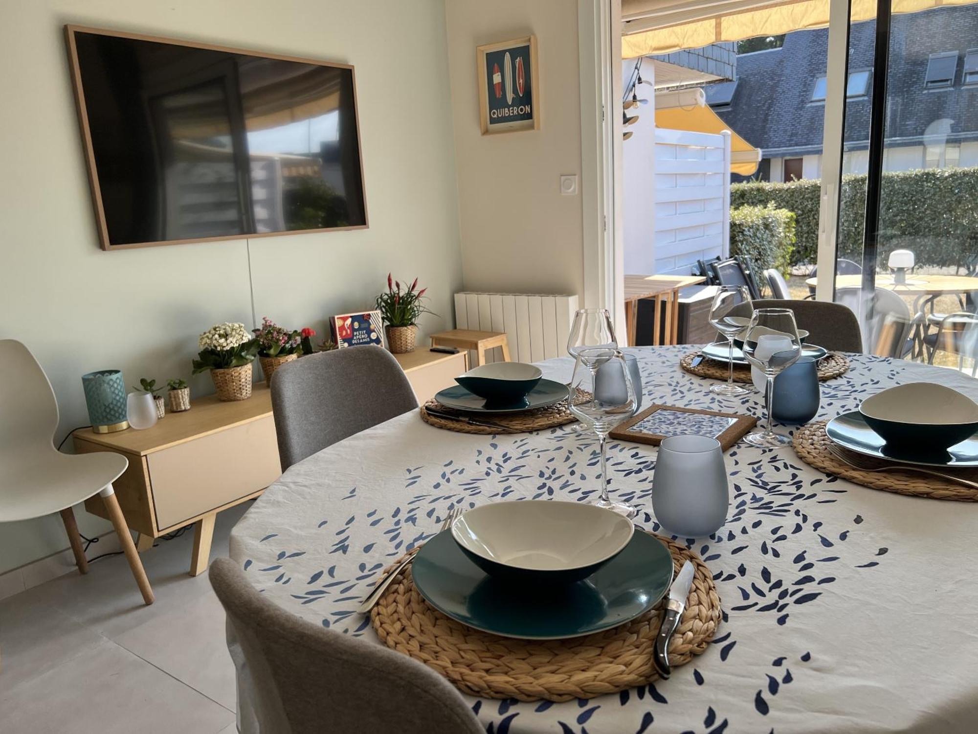 Triplex A 200M De La Plage - O Delices Marins Carnac Zewnętrze zdjęcie